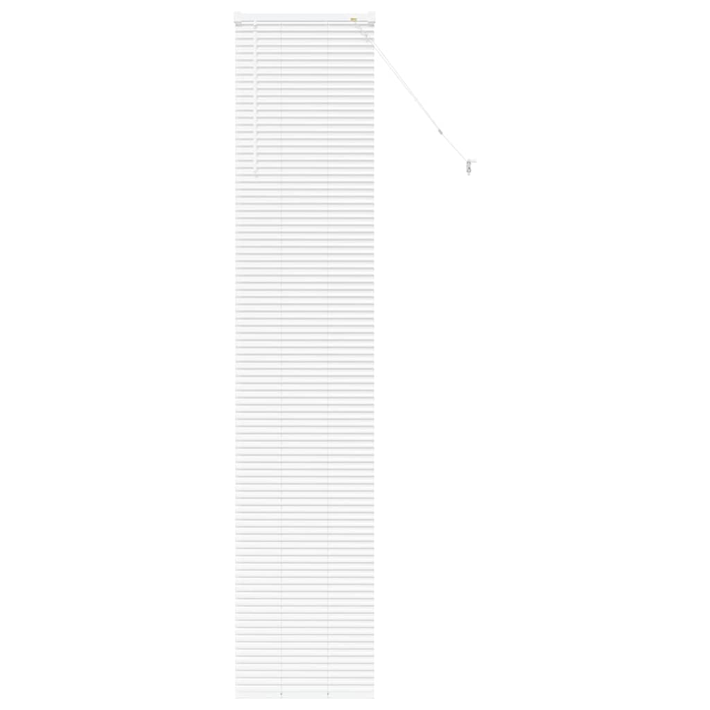vidaXL Balkenjalousien Weiß 220 x 40 cm Aluminium