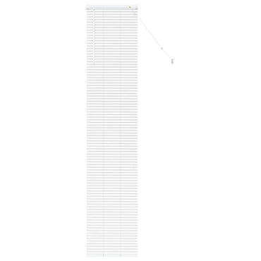 vidaXL Balkenjalousien Weiß 220 x 40 cm Aluminium