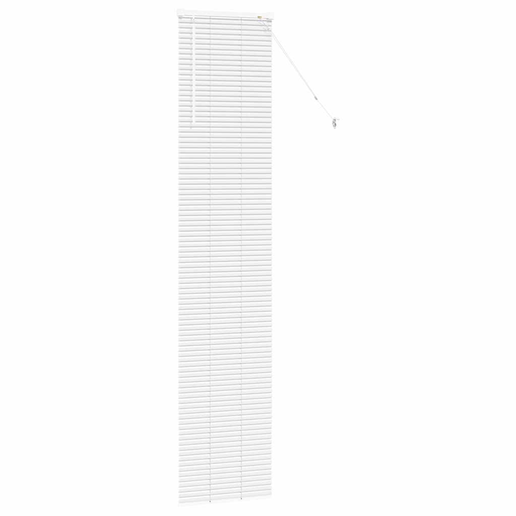 vidaXL Balkenjalousien Weiß 220 x 45 cm Aluminium