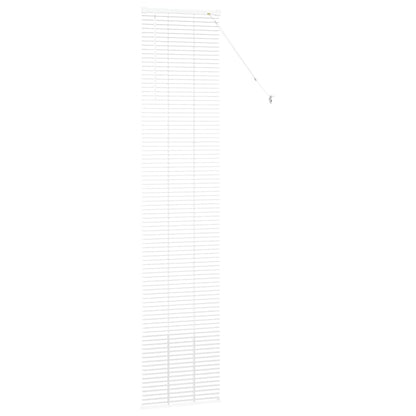 vidaXL Balkenjalousien Weiß 220 x 45 cm Aluminium