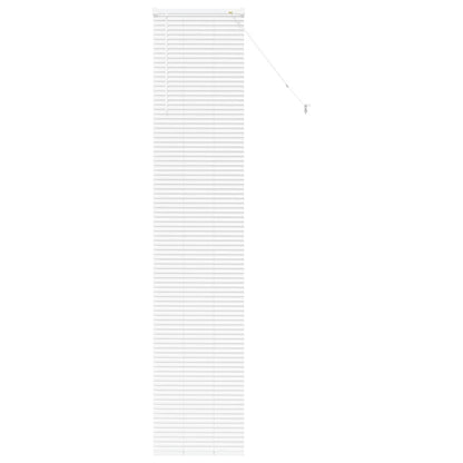 vidaXL Balkenjalousien Weiß 220 x 45 cm Aluminium