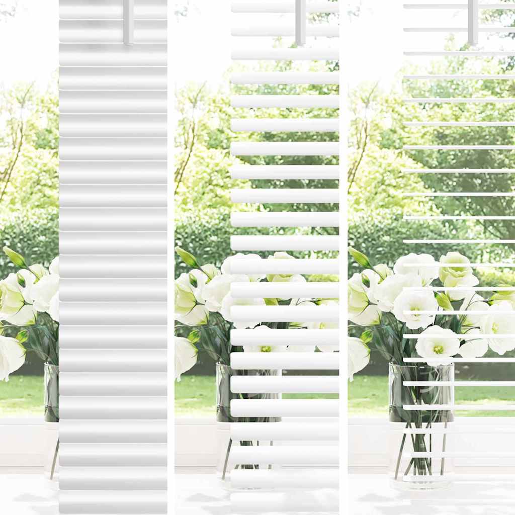 vidaXL Balkenjalousien Weiß 220 x 55 cm Aluminium