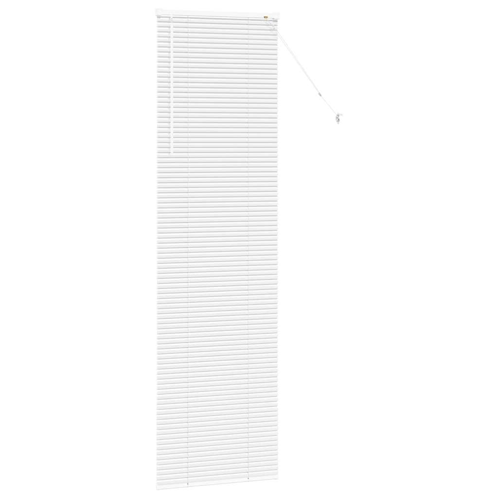 vidaXL Balkenjalousien Weiß 220 x 55 cm Aluminium