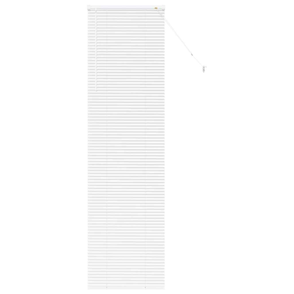 vidaXL Balkenjalousien Weiß 220 x 60 cm Aluminium