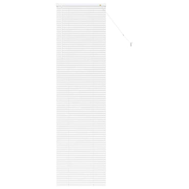 vidaXL Balkenjalousien Weiß 220 x 60 cm Aluminium