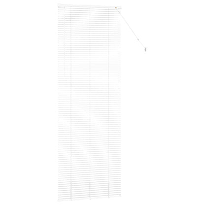 vidaXL Balkenjalousien Weiß 220 x 70 cm Aluminium