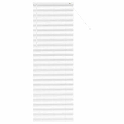 vidaXL Balkenjalousien Weiß 220 x 70 cm Aluminium