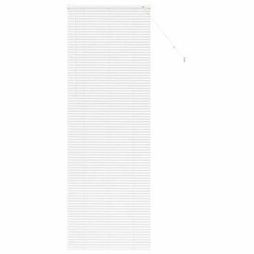 vidaXL Balkenjalousien Weiß 220 x 75 cm Aluminium