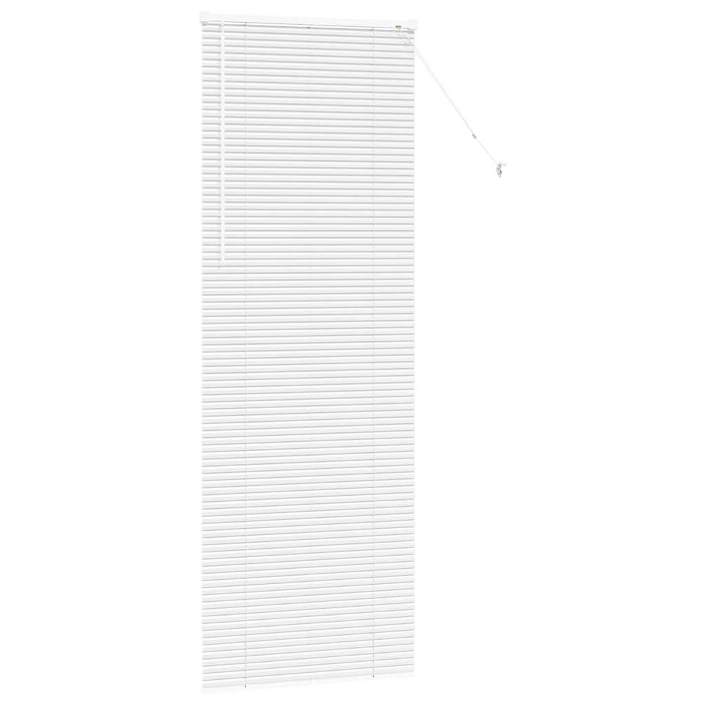 vidaXL Balkenjalousien Weiß 220 x 80 cm Aluminium