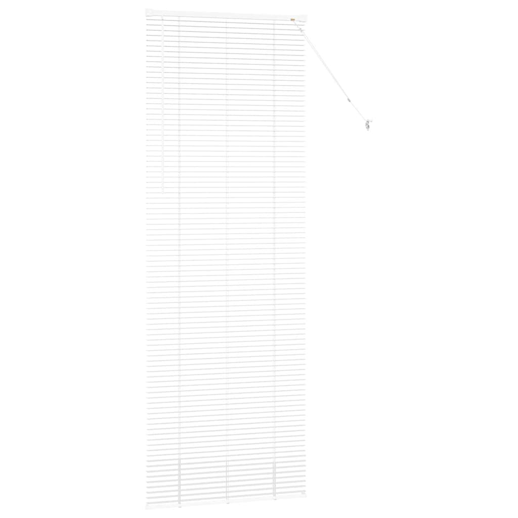 vidaXL Balkenjalousien Weiß 220 x 80 cm Aluminium