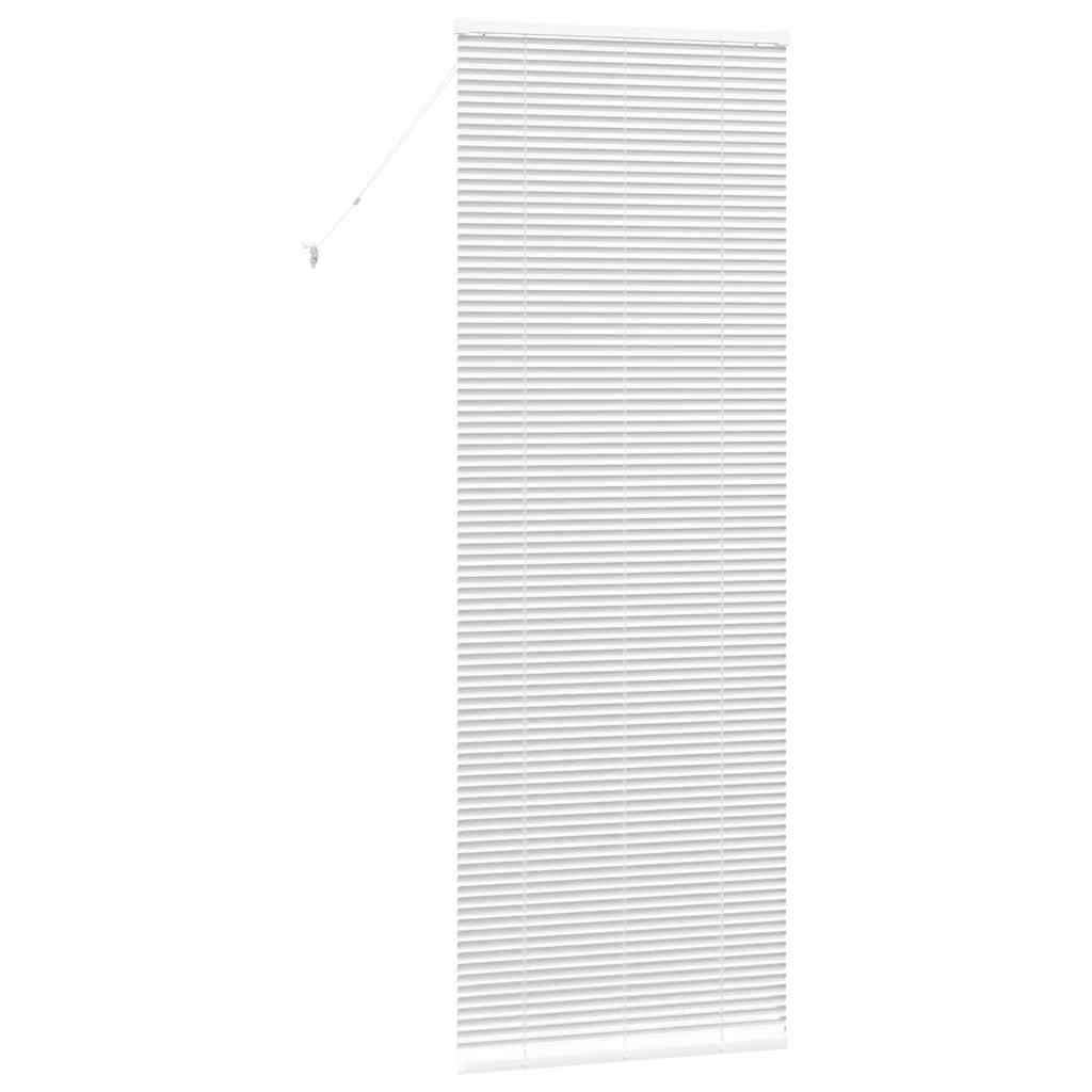 vidaXL Balkenjalousien Weiß 220 x 80 cm Aluminium