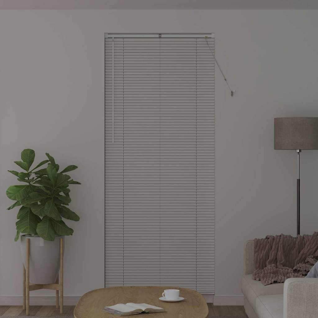 vidaXL Balkenjalousien Weiß 220 x 90 cm Aluminium