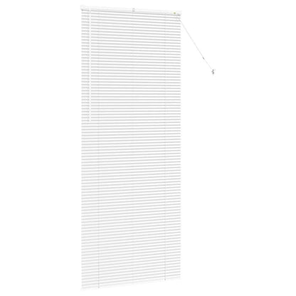 vidaXL Balkenjalousien Weiß 220 x 90 cm Aluminium