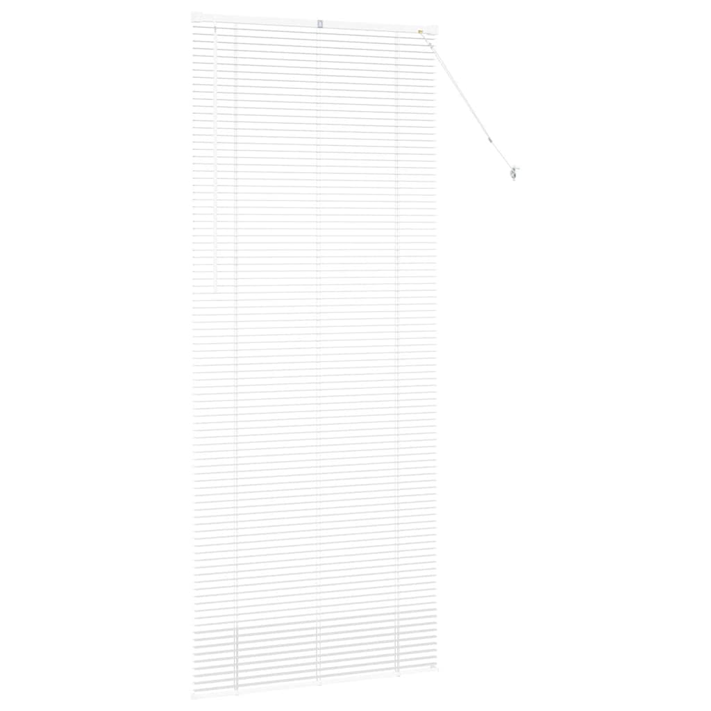vidaXL Balkenjalousien Weiß 220 x 90 cm Aluminium