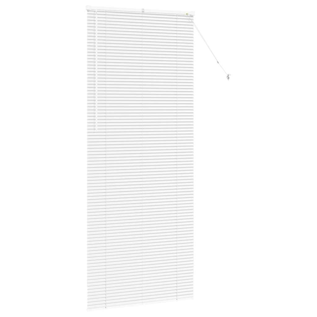 vidaXL Balkenjalousien Weiß 220 x 95 cm Aluminium