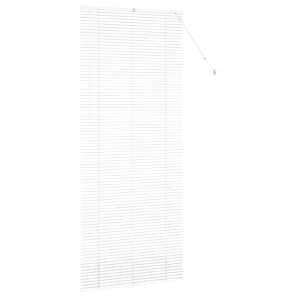 vidaXL Balkenjalousien Weiß 220 x 95 cm Aluminium