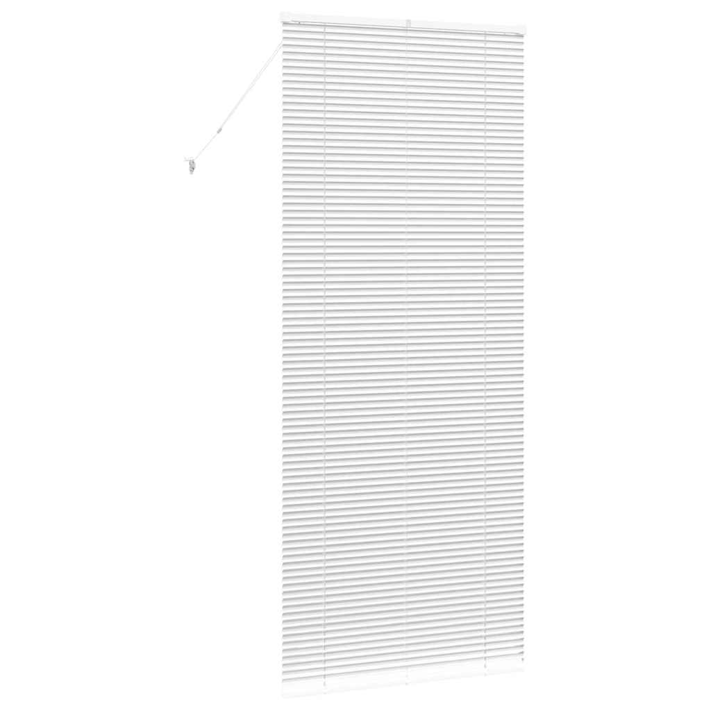 vidaXL Balkenjalousien Weiß 220 x 95 cm Aluminium