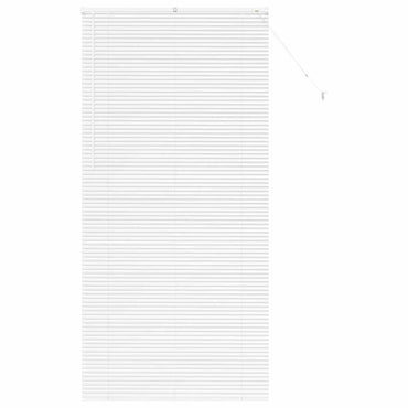 vidaXL Balkenjalousien Weiß 220 x 100 cm Aluminium