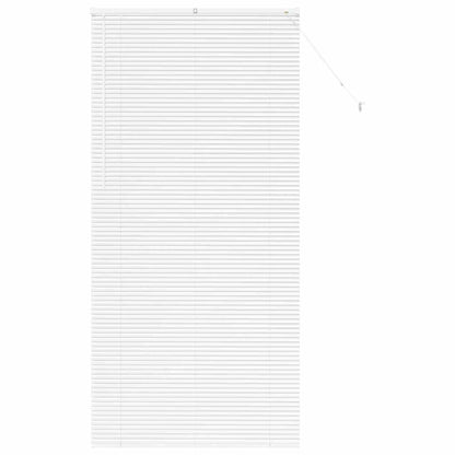 vidaXL Balkenjalousien Weiß 220 x 100 cm Aluminium