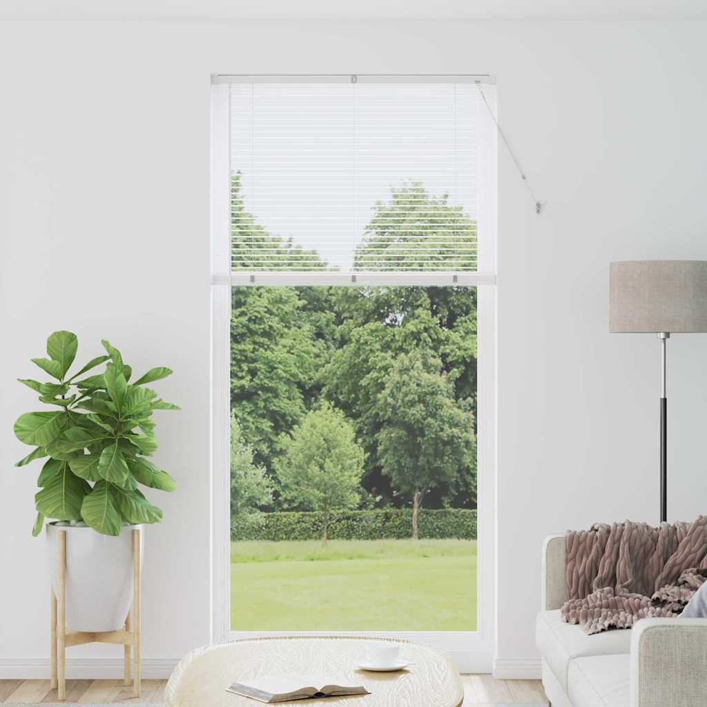 vidaXL Balkenjalousien Weiß 220 x 105 cm Aluminium