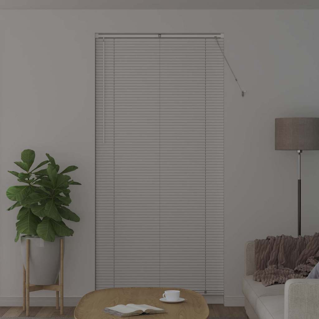 vidaXL Balkenjalousien Weiß 220 x 105 cm Aluminium