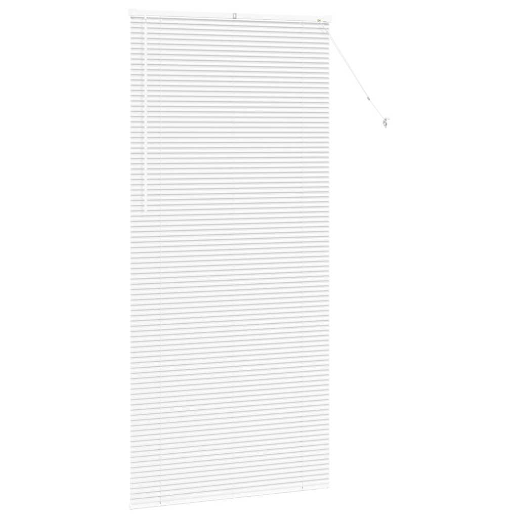 vidaXL Balkenjalousien Weiß 220 x 105 cm Aluminium