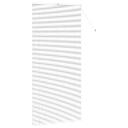 vidaXL Balkenjalousien Weiß 220 x 105 cm Aluminium
