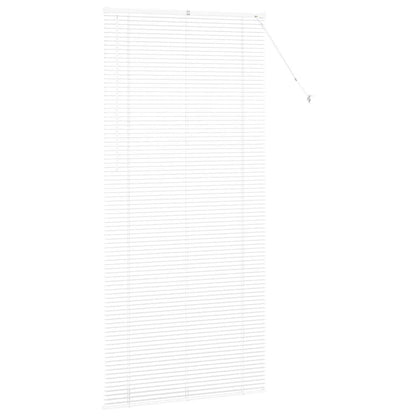 vidaXL Balkenjalousien Weiß 220 x 105 cm Aluminium