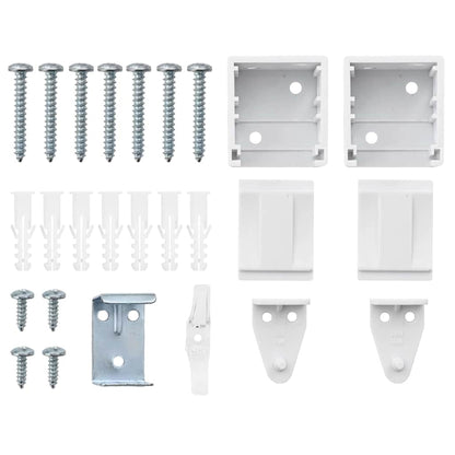 Balkenjalousien Weiß 220 x 110 cm Aluminium