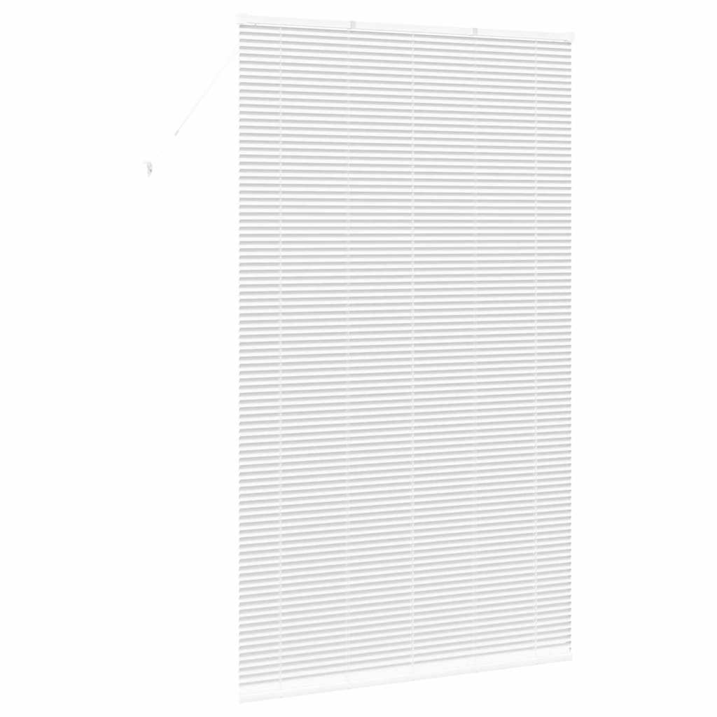 vidaXL Balkenjalousien Weiß 220 x 125 cm Aluminium