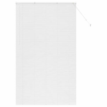 vidaXL Balkenjalousien Weiß 220 x 125 cm Aluminium