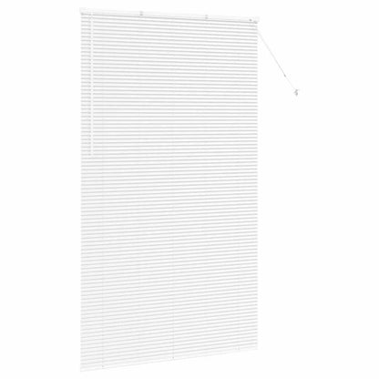 vidaXL Balkenjalousien Weiß 220 x 130 cm Aluminium