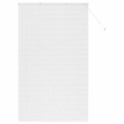vidaXL Balkenjalousien Weiß 220 x 130 cm Aluminium
