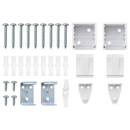 Balkenjalousien Weiß 220 x 135 cm Aluminium