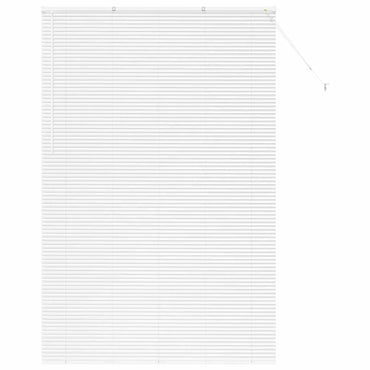 vidaXL Balkenjalousien Weiß 220 x 140 cm Aluminium