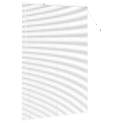 vidaXL Balkenjalousien Weiß 220 x 145 cm Aluminium