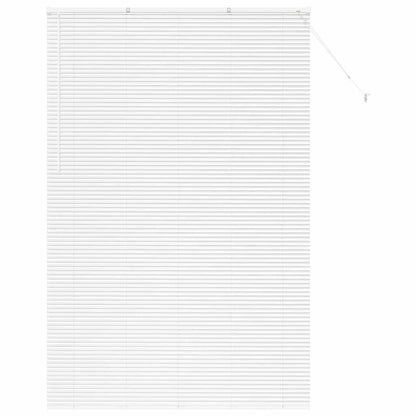 vidaXL Balkenjalousien Weiß 220 x 145 cm Aluminium