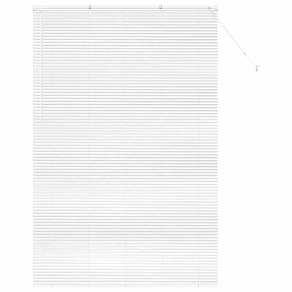 vidaXL Balkenjalousien Weiß 220x150cm Aluminium