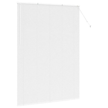 vidaXL Balkenjalousien Weiß 220 x 155 cm Aluminium