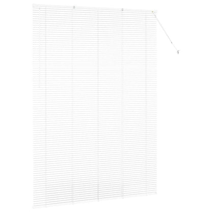 vidaXL Balkenjalousien Weiß 220 x 155 cm Aluminium