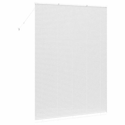 vidaXL Balkenjalousien Weiß 220 x 155 cm Aluminium