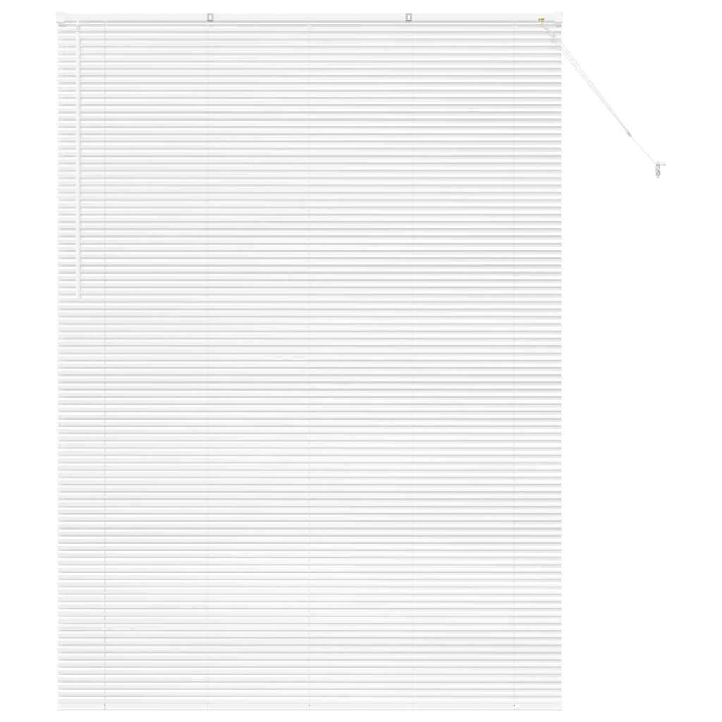 vidaXL Balkenjalousien Weiß 220 x 155 cm Aluminium