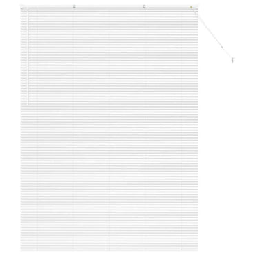 vidaXL Balkenjalousien Weiß 220 x 155 cm Aluminium