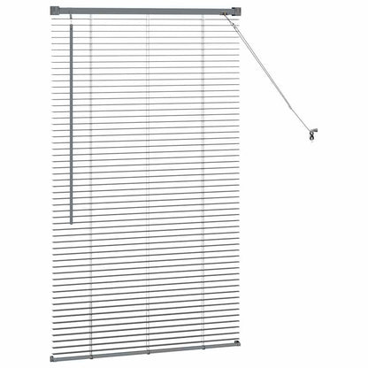 Balkenjalousien Dunkelgrau 130 x 75 cm Aluminium