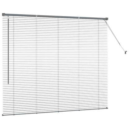 Balkenjalousien Dunkelgrau 130 x 155 cm Aluminium