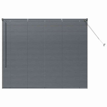 vidaXL Balkenjalousien Dunkelgrau 130 x 155 cm Aluminium