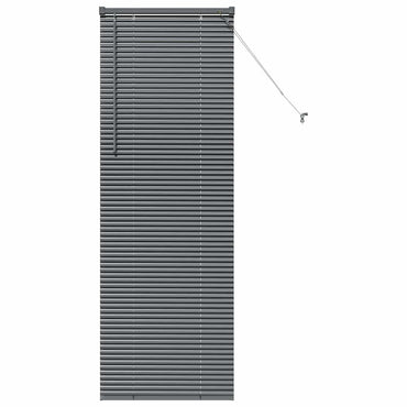 vidaXL Balkenjalousien Dunkelgrau 175 x 65 cm Aluminium