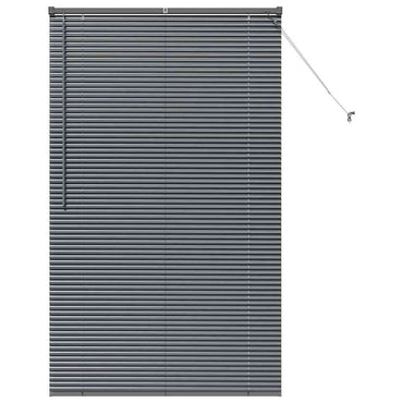 vidaXL Balkenjalousien Dunkelgrau 175 x 105 cm Aluminium