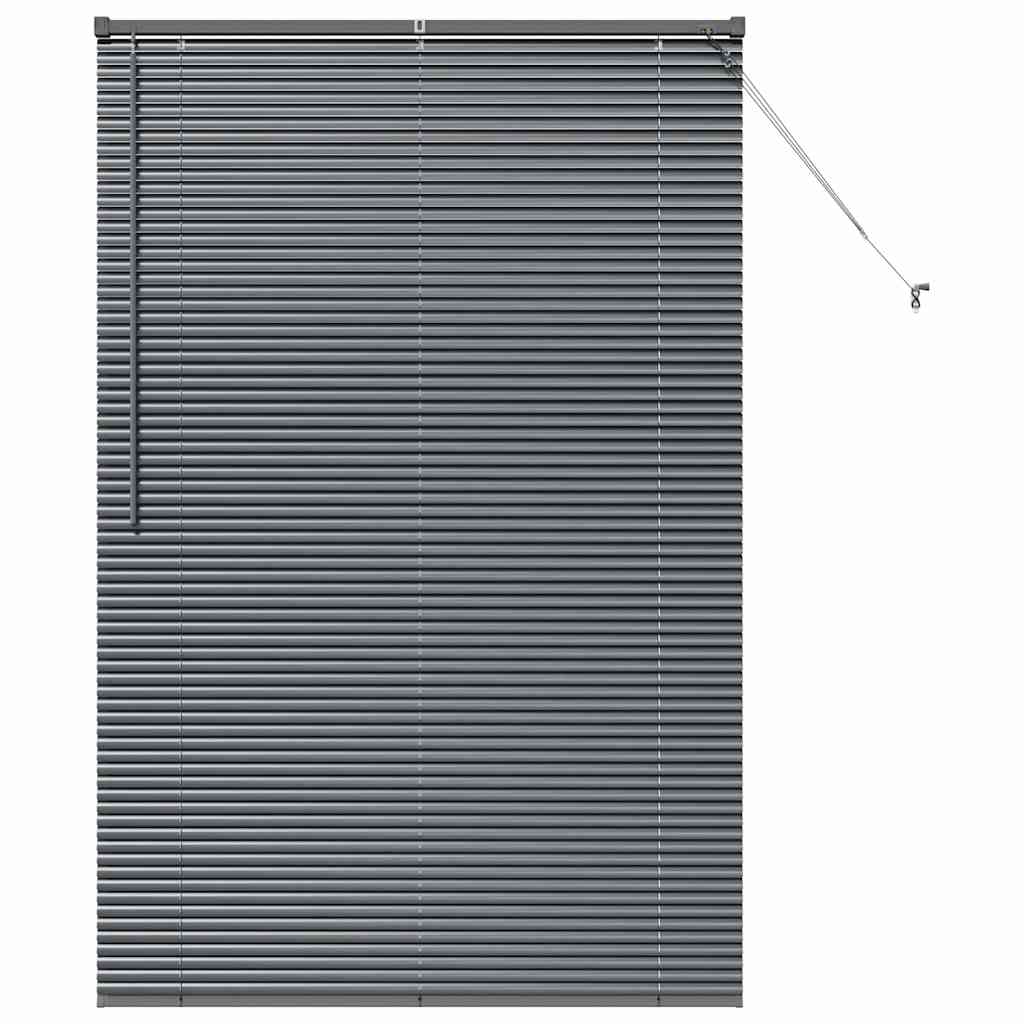 vidaXL Balkenjalousien Dunkelgrau 175 x 110 cm Aluminium