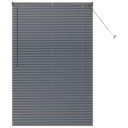 vidaXL Balkenjalousien Dunkelgrau 175 x 115 cm Aluminium
